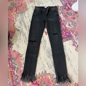 Free people black skinny jeans